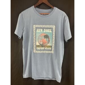 Free State Small “New York Empire State” Graphic T-Shirt Blue Unisex